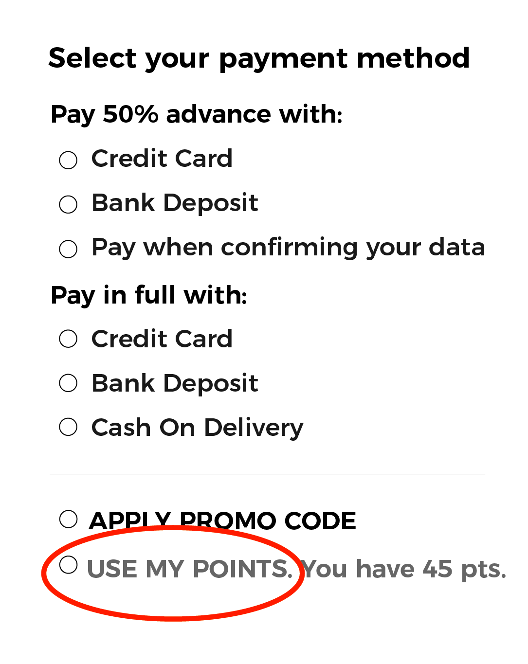 MP points - How to use your points